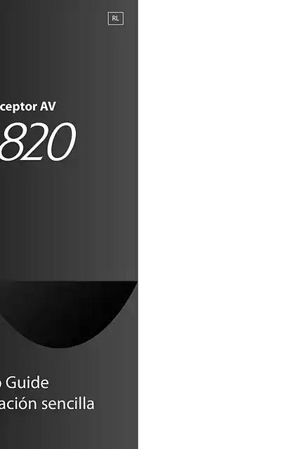 yamaha雅马哈RX-A820 Easy Setup Guide